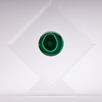 Malachite Floating in Acrylic Display // Ver. 2