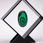 Malachite Floating in Acrylic Display // Ver. 5