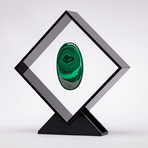 Malachite Floating in Acrylic Display // Ver. 4