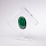 Malachite Floating in Acrylic Display // Ver. 3