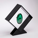 Malachite Floating in Acrylic Display // Ver. 5