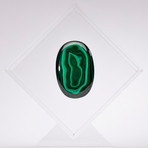 Malachite Floating in Acrylic Display // Ver. 3