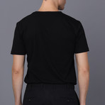 Baltimore V Neck T-Shirt // Black (M)