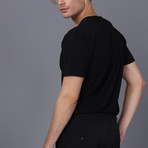 Baltimore V Neck T-Shirt // Black (M)