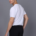 New York V Neck T-Shirt // White (XL)