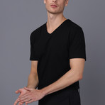 Baltimore V Neck T-Shirt // Black (M)