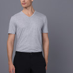 Portland V Neck T-Shirt // Gray (XL)