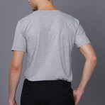 Portland V Neck T-Shirt // Gray (XL)