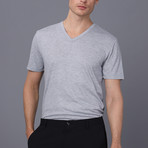 Portland V Neck T-Shirt // Gray (XL)