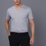 Portland V Neck T-Shirt // Gray (XL)