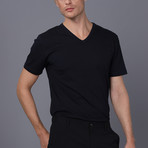 Miami V Neck T-Shirt // Navy (L)