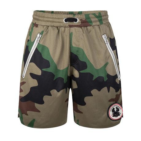 Oziri Mesh Shorts // Camo Army (S)