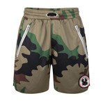 Oziri Mesh Shorts // Camo Army (XL)