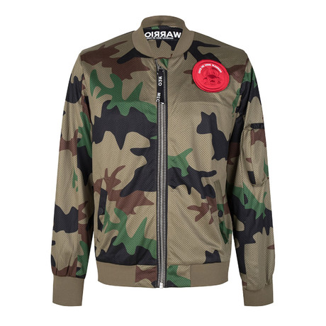 Rodi Bomber Jacket + Double Layer Mesh // Camo Army (S)
