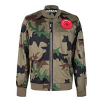 Rodi Bomber Jacket + Double Layer Mesh // Camo Army (M)
