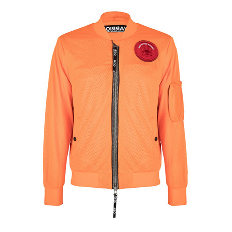 Rodi Bomber Jacket + Double Layer Mesh // Orange Fish (S)