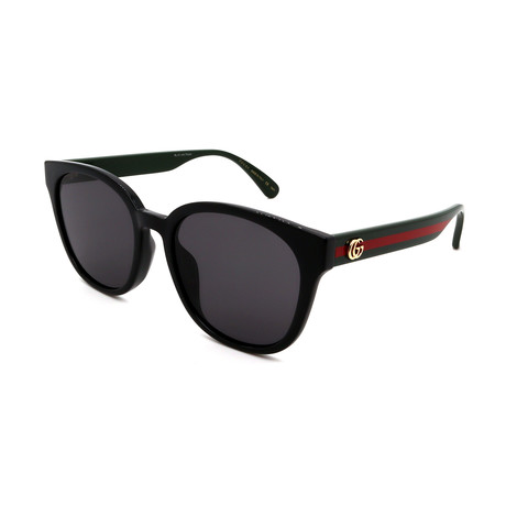 Unisex GG0855SK-001 Round Square Sunglasses // Black + Multicolor