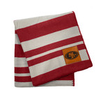 Acrylic Stripe Blanket // San Francisco 49ers