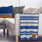 Acrylic Stripe Blanket // Indianapolis Colts