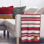 Acrylic Stripe Blanket // Atlanta Falcons