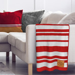 Acrylic Stripe Blanket // Kansas City Chiefs