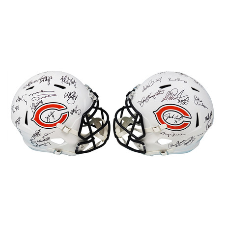1985 Chicago Bears Team // Signed Riddell Replica Helmet // Matte White // Limited Edition 1 of 34 // 28 Signatures