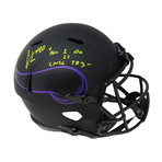 Cris Carter // Minnesota Vikings // Signed Riddell Speed Full Size Replica Helmet // w/ "All I Do Is Catch TD's"