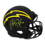 Justin Herbert // Los Angeles Chargers // Signed Riddell Full Size Replica Helmet // Beckett Authentication