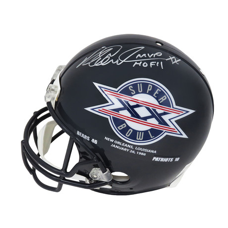 Richard Dent // Chicago Bears SB XX Champs Logo // Signed Riddell ProLine Authentic Helmet // w/ "MVP XX, HOF'11" Inscriptions