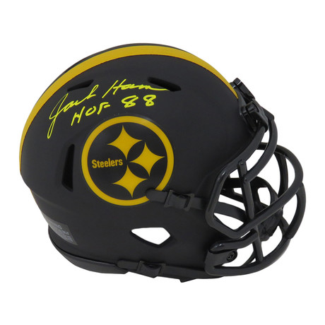 Jack Ham // Pittsburgh Steelers // Signed Riddell Speed Mini Helmet // w/ "HOF'88"