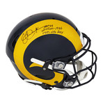 Eric Dickerson // Los Angeles Rams // Signed Riddell SpeedFlex Authentic Football Helmet // w/ 3 Inscriptions