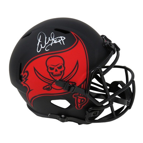 Warren Sapp // Tampa Bay Buccaneers // Signed Riddell Full Size Replica Helmet // Matte Black