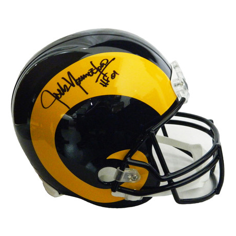 Jack Youngblood // LA Rams // Signed T/B Riddell Full-Size Replica Helmet // w/ "HF'01" Inscription