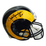 Jack Youngblood // LA Rams // Signed T/B Riddell Full-Size Replica Helmet // w/ "HF'01" Inscription