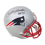Curtis Martin // New England Patriots // Signed Riddell Full Size Replica Helmet // w/ "HOF'12" Inscription