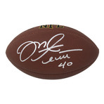 Mike Alstott Signed Wilson Super Grip Full Size NFL Football