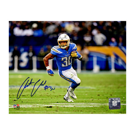 Austin Ekeler // Los Angeles Chargers // Signed Running Action Photo // 8x10