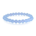 Tiger Eye Bracelet // 8mm // Light Blue (S)