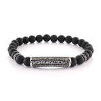 Oxidized Agate CZ Bracelet // Black