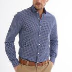 Fidelio Shirt // Navy + White Printed (Large)