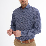 Fidelio Shirt // Navy + White Printed (Large)