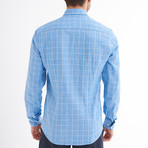 Paulo Shirt // Light Blue + White Checked (Large)