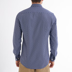 Fidelio Shirt // Navy + White Printed (Large)
