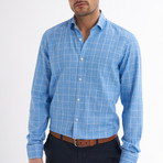 Paulo Shirt // Light Blue + White Checked (Large)
