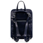 Clarissa // Women's Convertible Leather Backpack (Blue)
