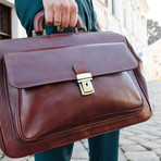 The Pursuit Of Love // Leather Doctor Bag // Brown