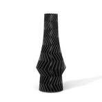 3d Printed ZigZag Vase // Black