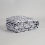 Modernist Flannel Sheets // Grey Plaid (Full)