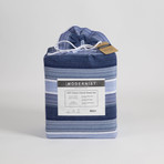 Modernist Flannel Sheets // Blue Stripe (Full)