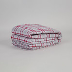 Modernist Flannel Sheets // Red Plaid (Full)